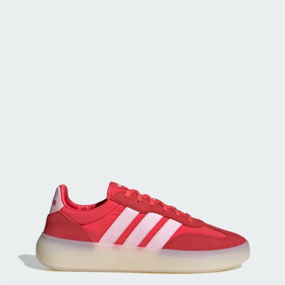 adidas Women’s Red & Pink Low-Top Sneakers with Cushioned Sole
